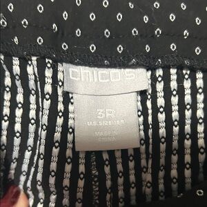 Chico's Elegant Black and White Blouse